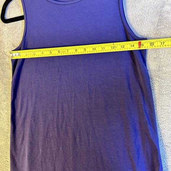 Eileen Fisher Women’s Navy Blue Shift Dress PP Petite Minimalist Sleeveless - Picture 7 of 9